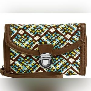 NWT Vera Bradley Ultimate Rain Forest Brown Wristlet